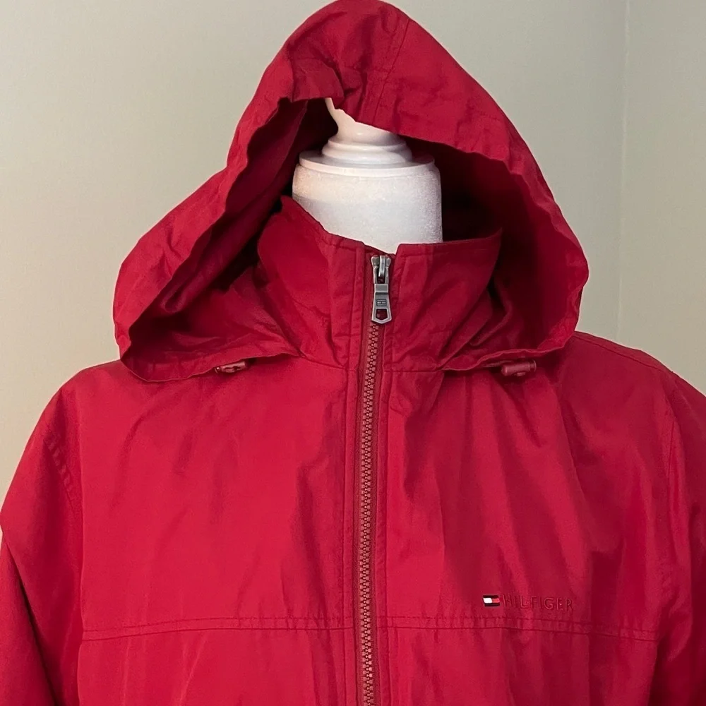 Tommy Hilfiger Vibrant Red Hooded Jacket